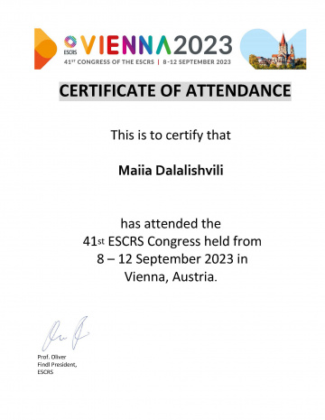 Attendance Certificate